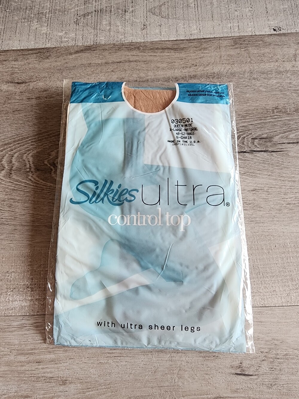 SILKIES 030501 ULTRA CONTROL TOP NUDE PANTYHOSE SIZE QUEEN Ultra Sheer Legs 2004